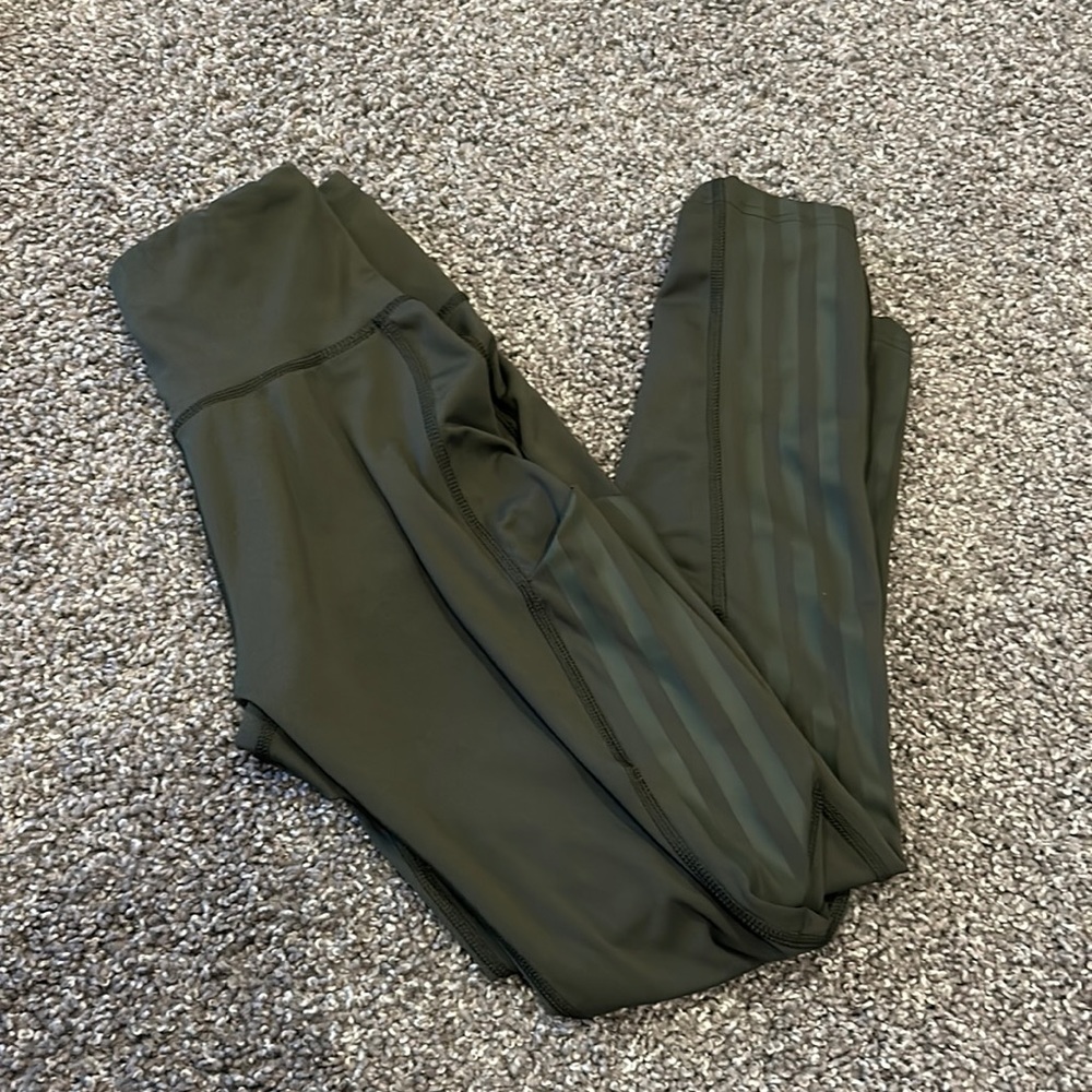 adidas green leggings